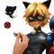 RoomMates Miraculous: Tales Of Ladybug and Cat Noir Giant Peel & Stick Wall Decals